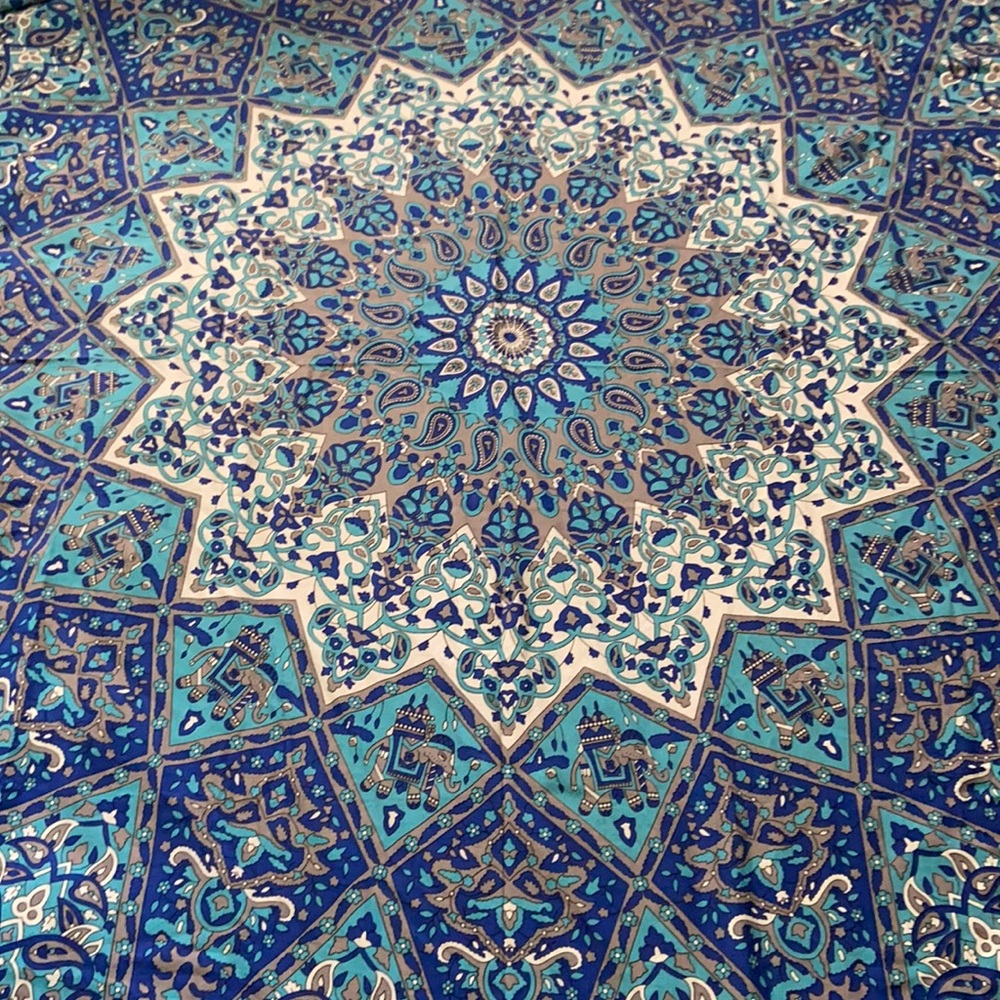 Large Boho Medallion Elephant Tablecloth Wall